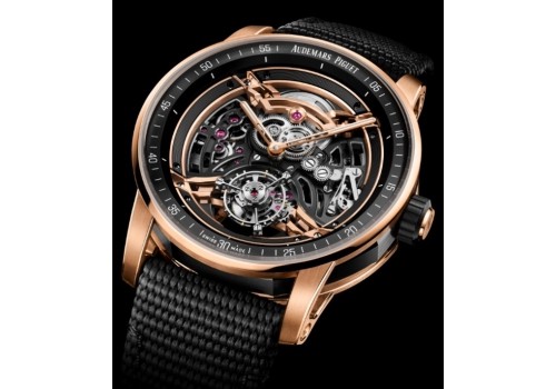 全新爱彼CODE 11.59系列 自动上链浮动式陀飞轮镂空腕表 演绎律动建筑设计美学