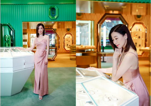 佘诗曼诠释多面璀璨魅力 闪耀亮相施华洛世奇上海旗舰店